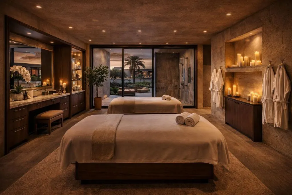 Thai massage — candlelit dual treatment room